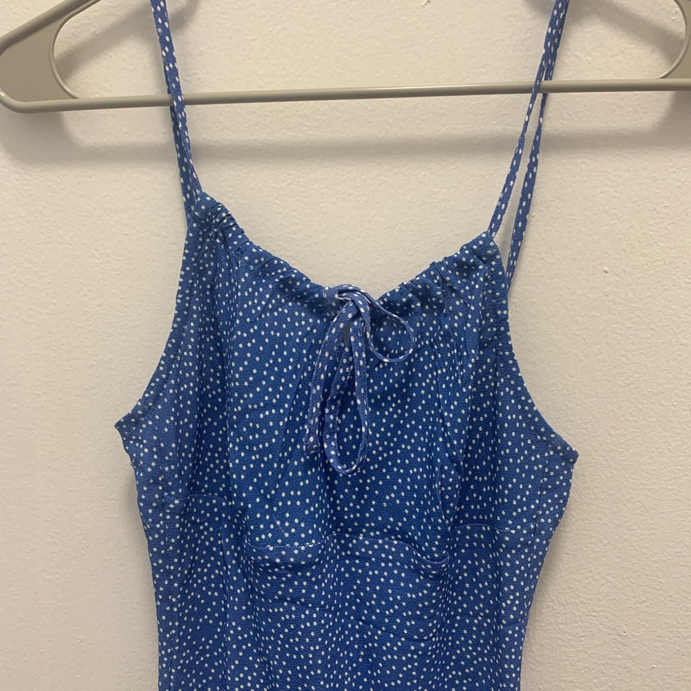 Vintage Rouje Daria dress in blue with white dots size 34 (XS) - Picture 5 of 5